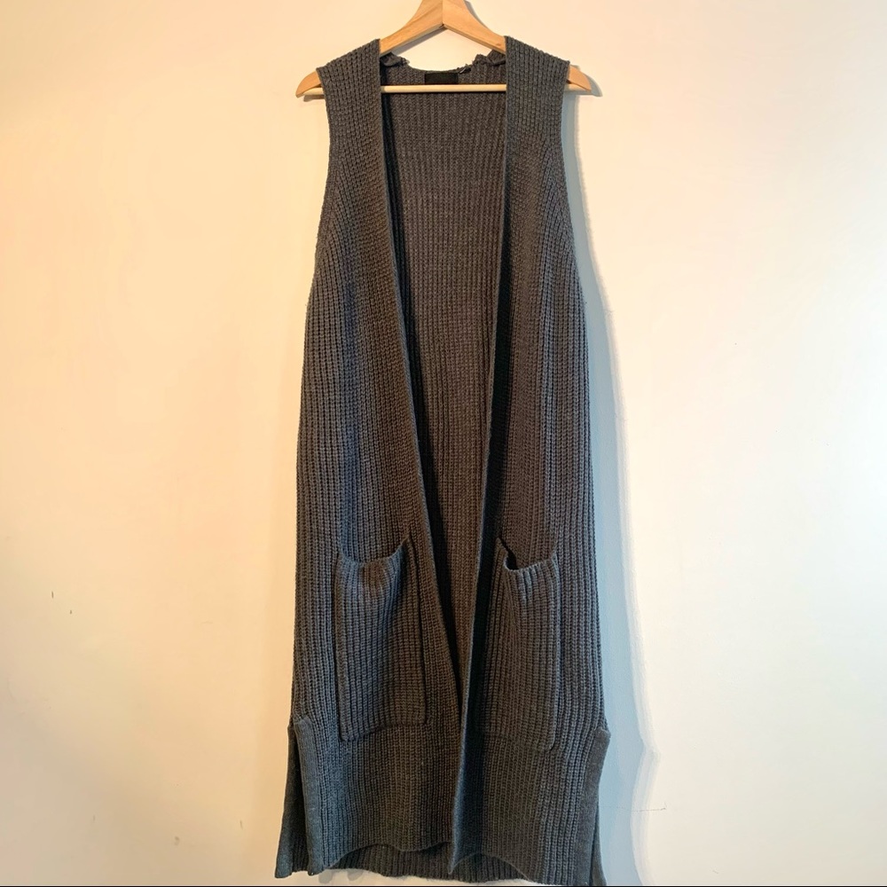 Lumiere Wool Blend Sleeveless Duster